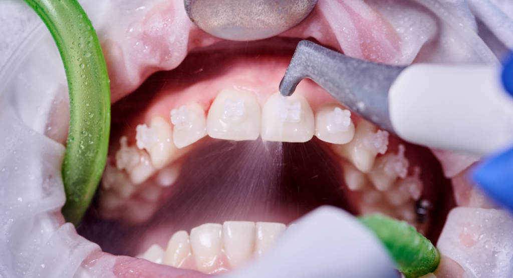professional tooth cleaning