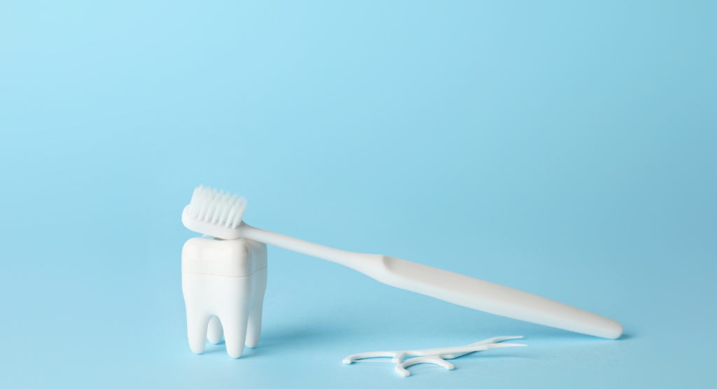 brush and toothbrush